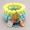Multi Candy beads niños Lucky Jewelry Bracelets Happy Children love heart Charms pulsera bebé Accesorios regalo