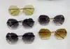 Nouvelles lunettes de soleil de design de mode 1190 Cadre irrégulière Crystal Cut Lenses de style simple et populaire UV extérieur 400 verres de protection T5631552