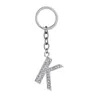 Keychains Chain Bling Initials A-Z Alphabet Crystal Ring Keyring Letter Key