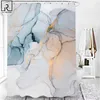 Piękne nowoczesne zasłony prysznicowe 3D Łazienka Set antypoślizgowy mata do kąpieli Miękkie dywan wchłaniania Wodne Dywaniki 210609