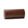 3 слота часа коробки Roll Travel Case Portable Leather Watch Box Sloud in Out228b