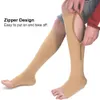 Calze a compressione medica Calzini da ciclismo lunghi a pressione sportiva Cerniera Supporto per gambe professionale Calzini spessi da donna9563445