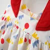 Summer Newborn Baby Clothes Princess Dresses for Girls 1 Year Baby Birthday Clothing Dot Toddler Dresses Infant Suits Outfits Q0716