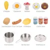 キッチンおもちゃ42ピース/セットミニチュアミニプラスチックフードガール子供カット野菜フルーツクッキングハウスセットおもちゃ子供ギフト211211