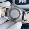 2021 Bästa Luxury Men's Watch Blank Yta Mode Luxury Leather Multicolor Strap Mekanisk Klocka Vattentät Safir
