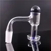 Flat Top Terp Slurper Quartz Banger Pared de 2 mm con 20 mm de vidrio Mármol Ruby Pearl Pill Cuarzo Banger Nails para dab rig bong