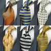 Fait à la main Géométrique Vérifié Points Solides Paisley Floral Multicolore Hommes Cravates Cravates 100% Soie Jacquard Tissé