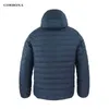Corbona秋の男の冬のジャケットビジネスカジュアルな軽量選択された綿のwearchスポーツコートの特大サイズ男性服Homme 211204