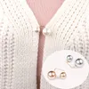 PINS, BROOCHES 3PCS / SET Double Pearl Pins Anti-Glare Kvinnliga Kvinnor Designer Mode Trendiga Eleganta Badge Klädtillbehör