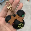 Mouse Design Car Keychain Flower Bag Pendant Charm Jewelry Keyring Holder for Women Men Gift Fashion PU Leather Animal Key Chain A3609943