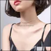 Pendant Necklaces & Pendants Modian Classic Adjustable Starlight Chain Chokers Necklace For Women Genuine 925 Sterling Sier Snake Bone Fine