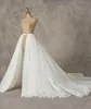 Jupe de mariée blanche superposition de mariage longue tulle sur jupe maxi détachable 210306