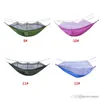 260*140cm Mosquito Net Hammock Outdoor Parachute Cloth Hammock Field Camping Tent Garden Camping Swing Hanging Bed With Rope Hook XVT1736