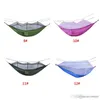 260*140cm Mosquito Net Hammock Outdoor Parachute Cloth Hammock Field Camping Tent Garden Camping Swing Hanging Bed With Rope Hook XVT1736