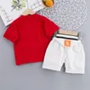 Children Clothes Suit New Summer Baby Boys Girls Cartoon T Shirt Shorts 2Pcs/Sets Kids Infant Fashion Clothes Toddler Sportswear X0802