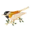 Animal multicolore oiseau broche pour femmes filles fête quotidienne écharpe costume broches qualité broche bijoux accessoires