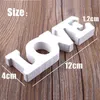 Woody Lettres Bois Alphabet Anglais Romantique "LOVE" Accessoires de Décoration de Maison Signe de Lettre en Bois pour Artisanat Décor de Bureau de Mariage 211105