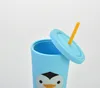 L'ultima tazza da caffè in paglia di plastica a doppio strato da 24 OZ, tazza d'acqua in stile opaco satinato per bambini, supporta il logo personalizzato