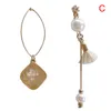 Stud Ly 1 paire boucles d'oreilles oreille pendentif perles simples personnalité cadeaux bijoux pour femmes M99