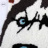 Big Size Towel Embroidery Fabric Cartoon Dog Chenille Patch Custom Sew on Sticker Super Cool Husky Patchwork Appliques for Clothing Bag