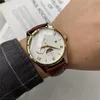 Erkek mekanik saati, deri kayış, su geçirmez tasarım, lüks serisi, 41mm gün izle og