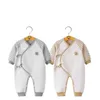 Born Abbigliamento per bambini Autunno e inverno Pigiama di cotone caldo Born More Tute Outfit Pagliaccetti per ragazza 210816