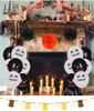 Хэллоуин поставляет тыквенные галлоны Halloweens тема партии украшения HappyHALLEECEEN FLAG BANNER BALLOOR TORT INSERT SET MIX стилей