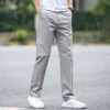 Jesień spodnie zimowe mężczyźni bawełniana moda biznes stretch mężczyźni chinos spodnie casual czarne spodnie męskie pentalon homme mens 40 211110