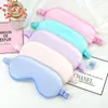 Silk Sleep Masks Rest Shading Eye Mask Cover Padded Shade Tapa-olhos Travel Relax Aid Vendas Eyemask DB466