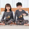 Enfants pyjamas garçons animal imprimé coton vêtements pantalon ensemble vêtements de nuit de dessin animé sous-vêtements pour enfants pour filles enfant en bas âge bébé tenues Chil3227808