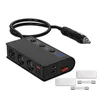 Tr24 Cars Charger Charge Quick Charge 3.0 سجائر ولاعة الخائن 12V/24V 3 مقبس 180W ON-OFF DC Power Car Splitter with 4-Port USB
