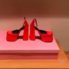 Sandales rétro Mary Janes femmes chaussures d'été Sexy épais talon haut plate-forme noir rouge