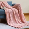 The latest 7 styles blankets, a variety of sizes to choose from, sofa knitted blanket bed flag hollow, support custom logo