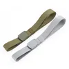 Fashion Canvas Belt Men Women Unisex Outdoor Tactical Plastic Buckle Solid Hiking Waistband Casual