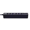 Hubs para PC de alta velocidad 6 puertos Mini USB Hub adaptador divisor lector de tarjetas SD