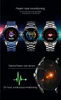 Smartwatch fitness tracker in acciaio inossidabile con confezione regalo 2021 orologi intelligenti da uomo braccialetto per cardiofrequenzimetro/pressione sanguigna