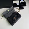 2298 Classic luxury fashion brand wallet vintage lady brown leather handbag designer chain shoulder bag with box whole 1182782