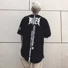 Hip Hop T camisetas macho de manga curta masculina letra impressão de tshirt streetwear casual verão camise