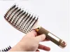 Vosaidi Curved Vented Hair Brush Combs Detangling Brush Styling Hair Scalp Massage Tool Reducing Hair Breakage Curved Fast Blow Drying Brush