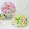 Декоративные цветы венки Jarown Artificial Flower Ball Шелк -роза Hydrangea Half Centerpieces Свадебный настольный декор Flores Roma214V