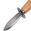 Couteau à huîtres à manche en bois, couteau à huîtres en acier inoxydable, ustensile de cuisine Tool5001187