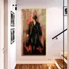 Tommy Shelby Portrait Poster und Drucke Peaky Blinders Graffiti-Kunst-Leinwandgemälde an der Wand für Heimdekoration ohne Rahmen