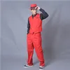 Heren podium slijtage mechanische danskleding vergrendeling uitvoering hiphop arena uniform standaard popping vest + broek vaste kleurpak jongen