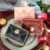 Enveloppe Forme Emballage Cadeau Boîte De Mariage Anniversaire Festival Fête De Noël Bonbons Faveurs Chocolat Boîtes Décoration Fournitures