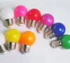 20 Pz 1 W Colorato E27 Lampadina Led 3 W Lampada e 27 Globo Lampada AC 220 V SMD 2835 RGB Torcia G45 Led Spot Luce Bomlillas