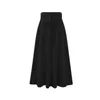 ZOGAAハイウエスト包帯プリーツロングスカート女性の弾性ウエストプラスサイズのサイズのAラインスカートヒップスリムロングルーズコットンスカート210315