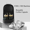 재사용 가능한 XXL 더블 소형 커피 캡슐 컵 L'Or Barista LM8012 기계 스테인레스 스틸 필터 포드 LOR 211103