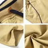 Stijl Shorts Mannen Casual Zomer Katoen Strand Homme Bermuda Solid Boardshorts Hoge kwaliteit Elastische taille 18 210716