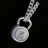 Pendentif Colliers Collier Hommes Fitness Kettlebell Pendentifs En Acier Inoxydable Chaîne Bijoux Pour Cou Hip Hop Simple Femmes En Gros