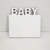 Sublimação Foto em branco moldura ornamentos DIY transferência de calor Álbum de desktop decoração bebê aniversário de bebê lua cheia presente 180 * 150 * 5mm gce13807